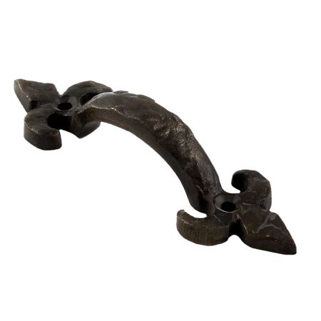 Antique Fleur De Lis Small Metal Cabinet Handles